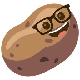 potato and nerd face