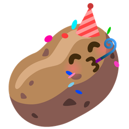 potato and partying face