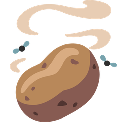 potato and pile of poo