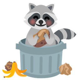 potato and raccoon