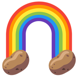 potato and rainbow