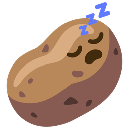 potato and sleeping face