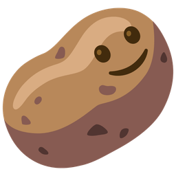 Potato and Slightly smiling face