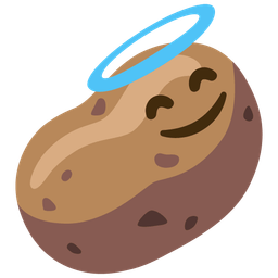 Potato and Smiling face with halo