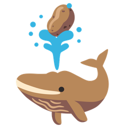 potato and spouting whale