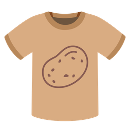 potato and t-shirt