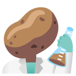 potato and test tube