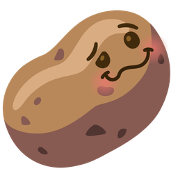 potato and woozy face