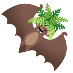 potted plant and bat