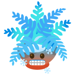 potted plant and cold face