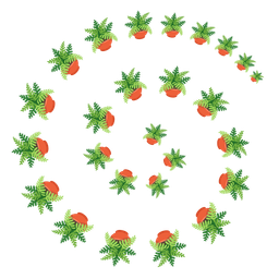 potted plant and cyclone