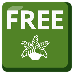 potted plant and FREE button