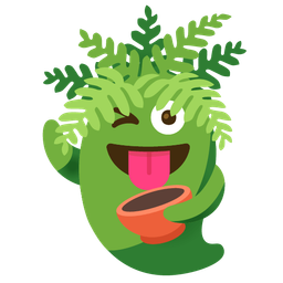 potted plant and ghost