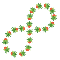 potted plant and infinity