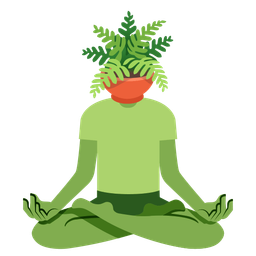 potted plant and lotus