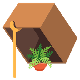 potted plant and mouse trap