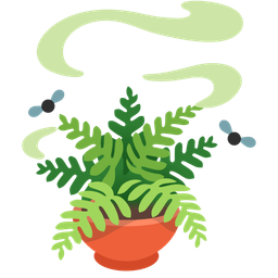 potted plant and pile of poo