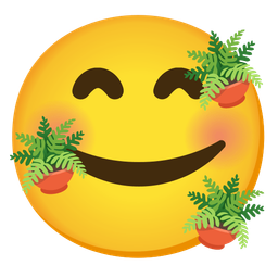 Potted plant and Smiling face with hearts