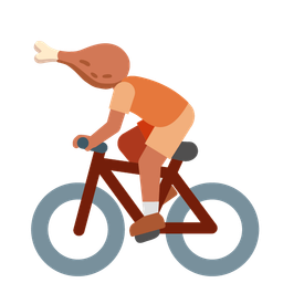 poultry leg and bicycle