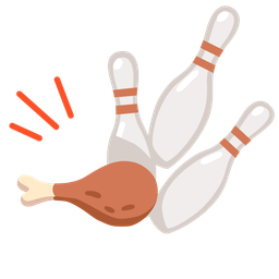 poultry leg and bowling