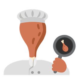 poultry leg and cooking