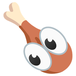 poultry leg and eyes