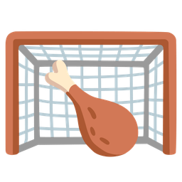 poultry leg and goal net