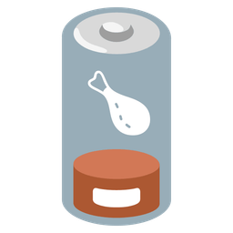 poultry leg and low battery