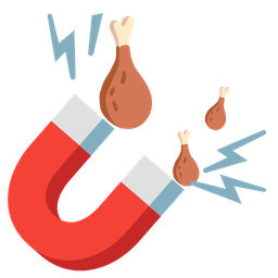 poultry leg and magnet