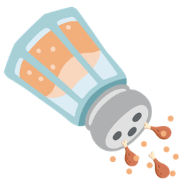 poultry leg and salt