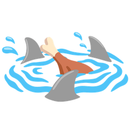 poultry leg and shark