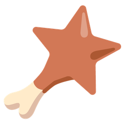 poultry leg and star