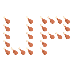 poultry leg and UP! button