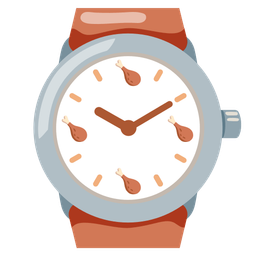 poultry leg and watch