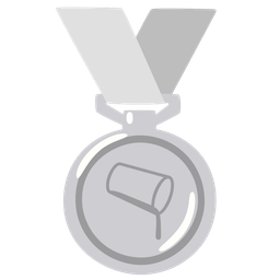 pouring liquid and 2nd place medal