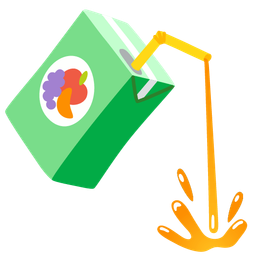 pouring liquid and beverage box