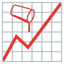 pouring liquid and chart increasing
