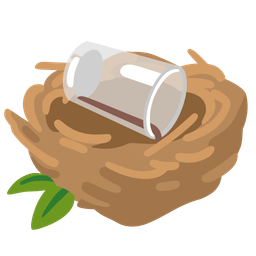 pouring liquid and empty nest