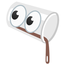 pouring liquid and eyes