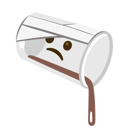 pouring liquid and face with head-bandage