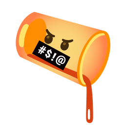 pouring liquid and face with symbols on mouth