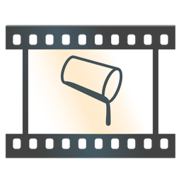 pouring liquid and film frames