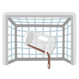 pouring liquid and goal net