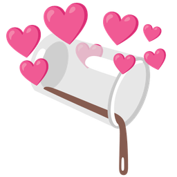 pouring liquid and heart with arrow