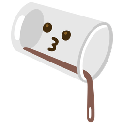 Pouring liquid and Kissing face