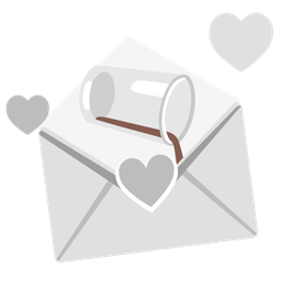 pouring liquid and love letter