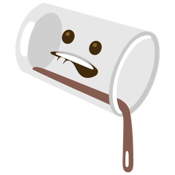 pouring liquid and mouth