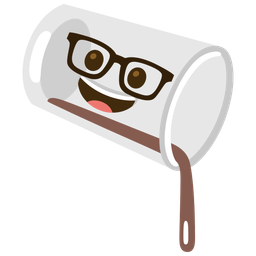 pouring liquid and nerd face