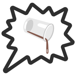 pouring liquid and right anger bubble