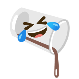 Pouring liquid and Rolling on the floor laughing